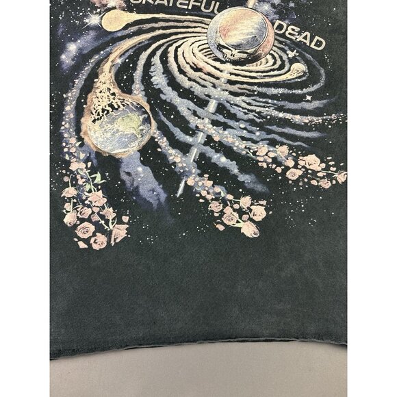 Rare Vintage Y2K Grateful Dead Space Galaxy Sun Faded Black Band Music Tee Art - Picture 6 of 13